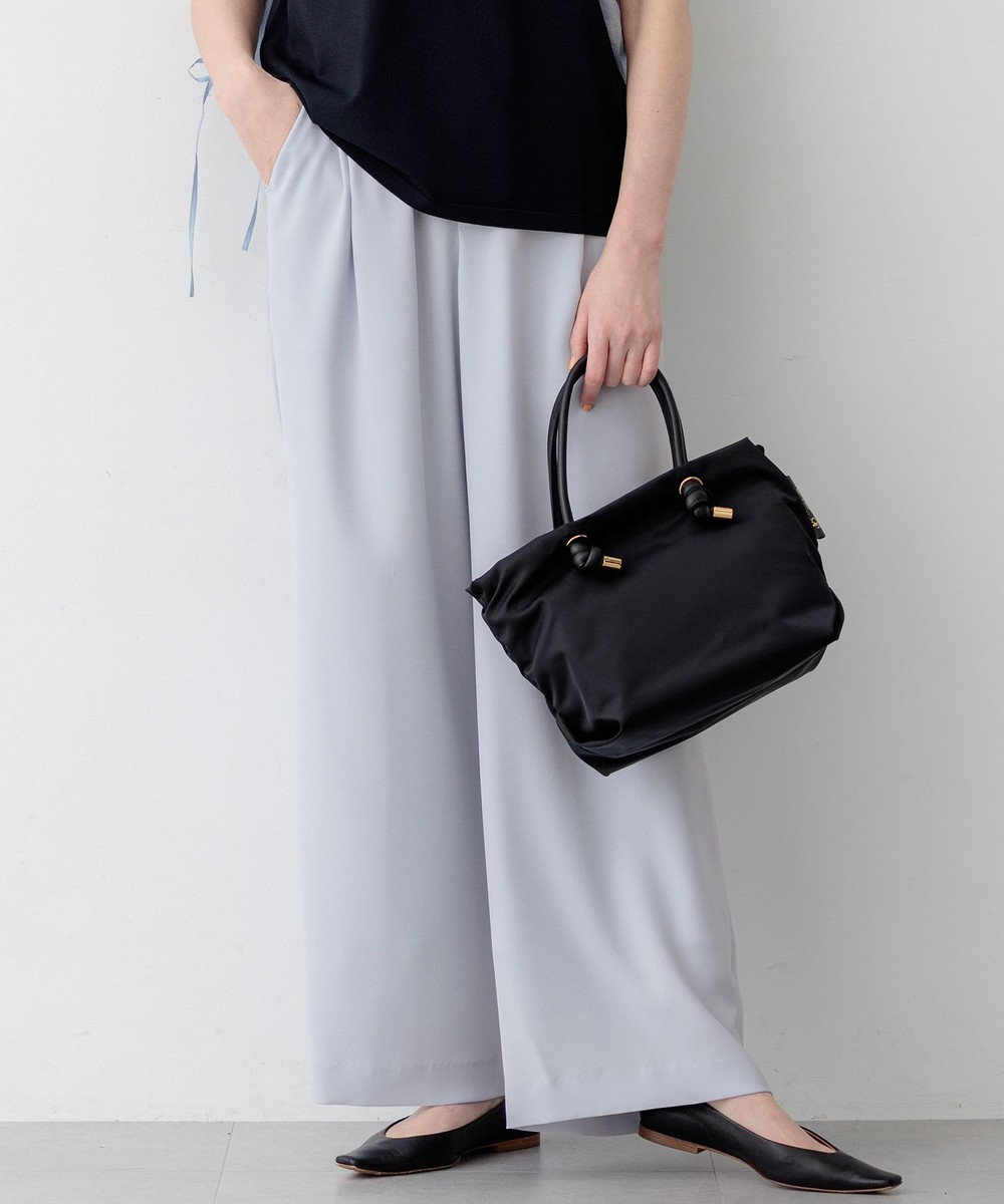 23区 【WEB&一部店舗限定】ストレッチジョーゼット ワイドパンツ 