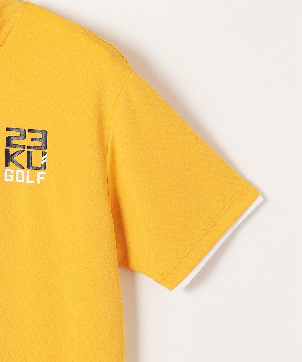 23区GOLF 【MEN】【吸水速乾・UVケア】ベア天竺 モックネックシャツ 適度な厚さで1枚で決まる 