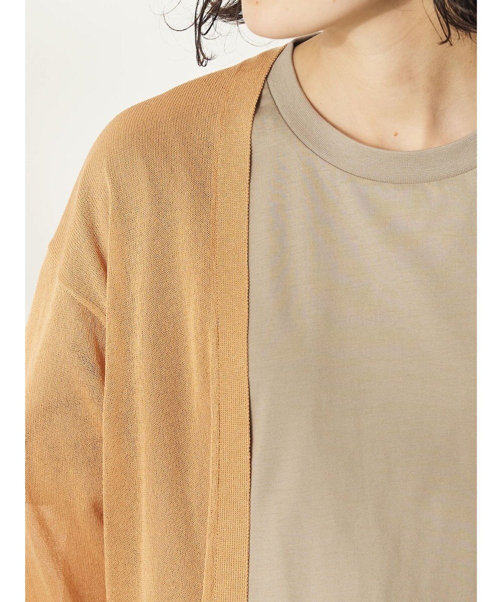 CRAFT STANDARD BOUTIQUE シアーニットトッパーカーディガン 