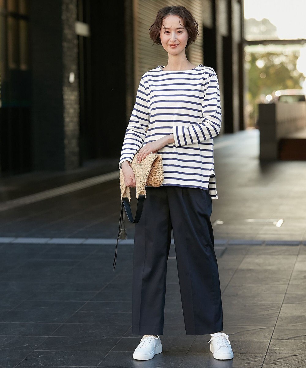 自由区 【XSサイズ~/接触冷感・吸湿・速乾】COOLMAX ワイドパンツ 