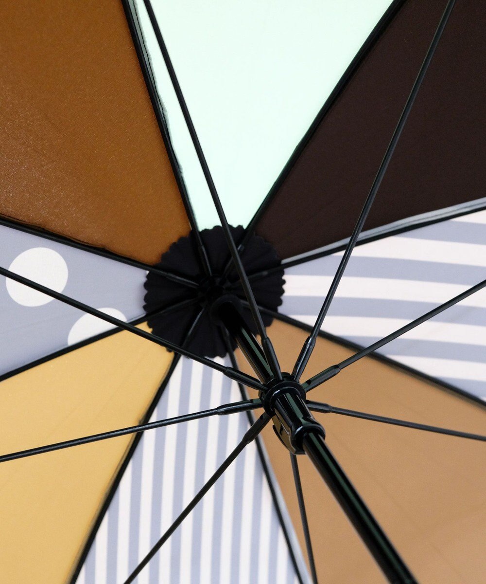 +RING 【プラスリング】【数量限定】 UNISEX 雨傘（長）60cm BRN T1201 