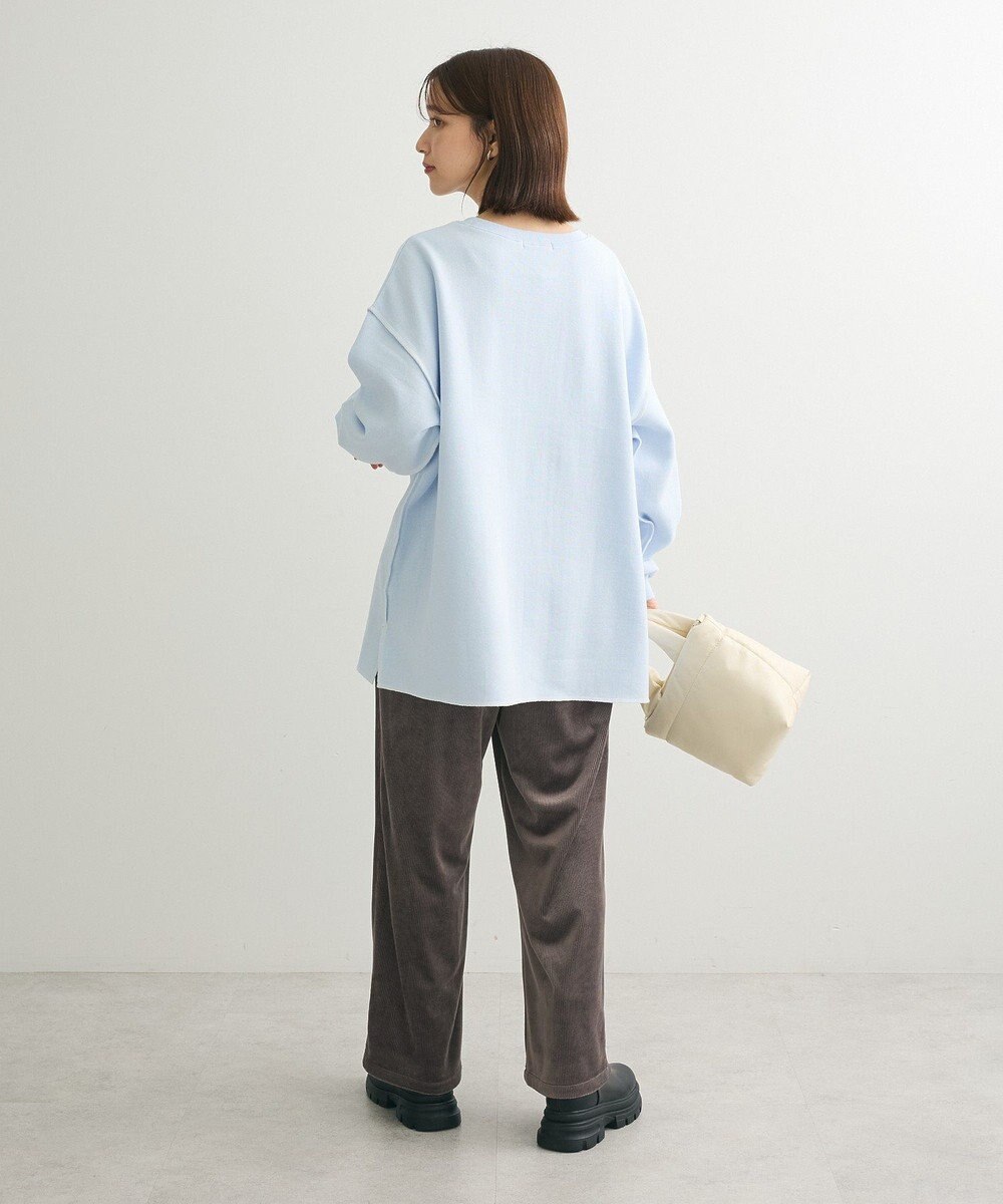 Green Parks ぽかぽか裏起毛ベロアイージーパンツ 