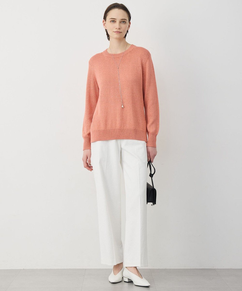 ICB L 【先行予約】 グロッシーペーパーブレンド クルーネックプルオーバー 