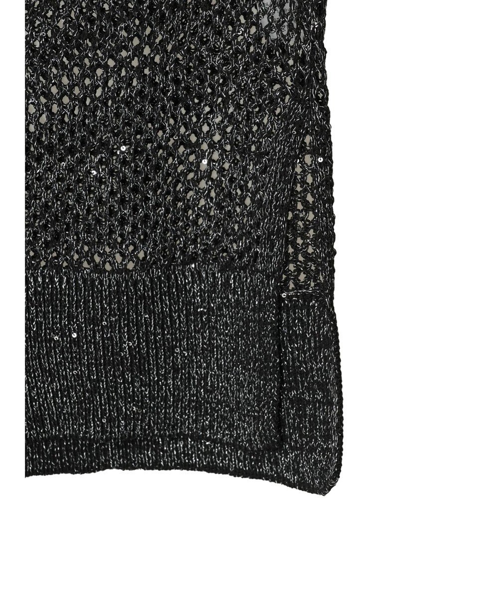 Green Parks スパンコールニットベスト 