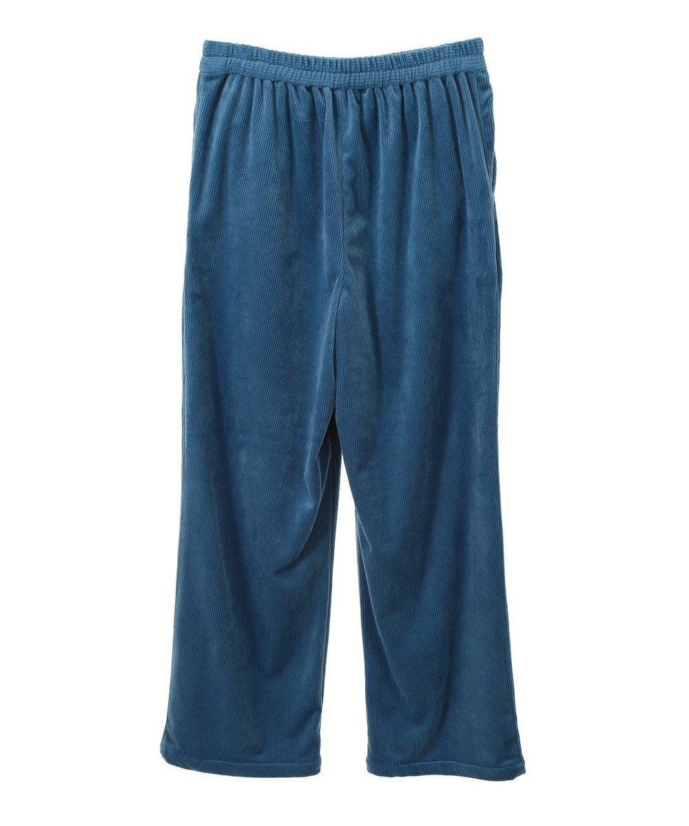 Green Parks ぽかぽか裏起毛ベロアイージーパンツ 