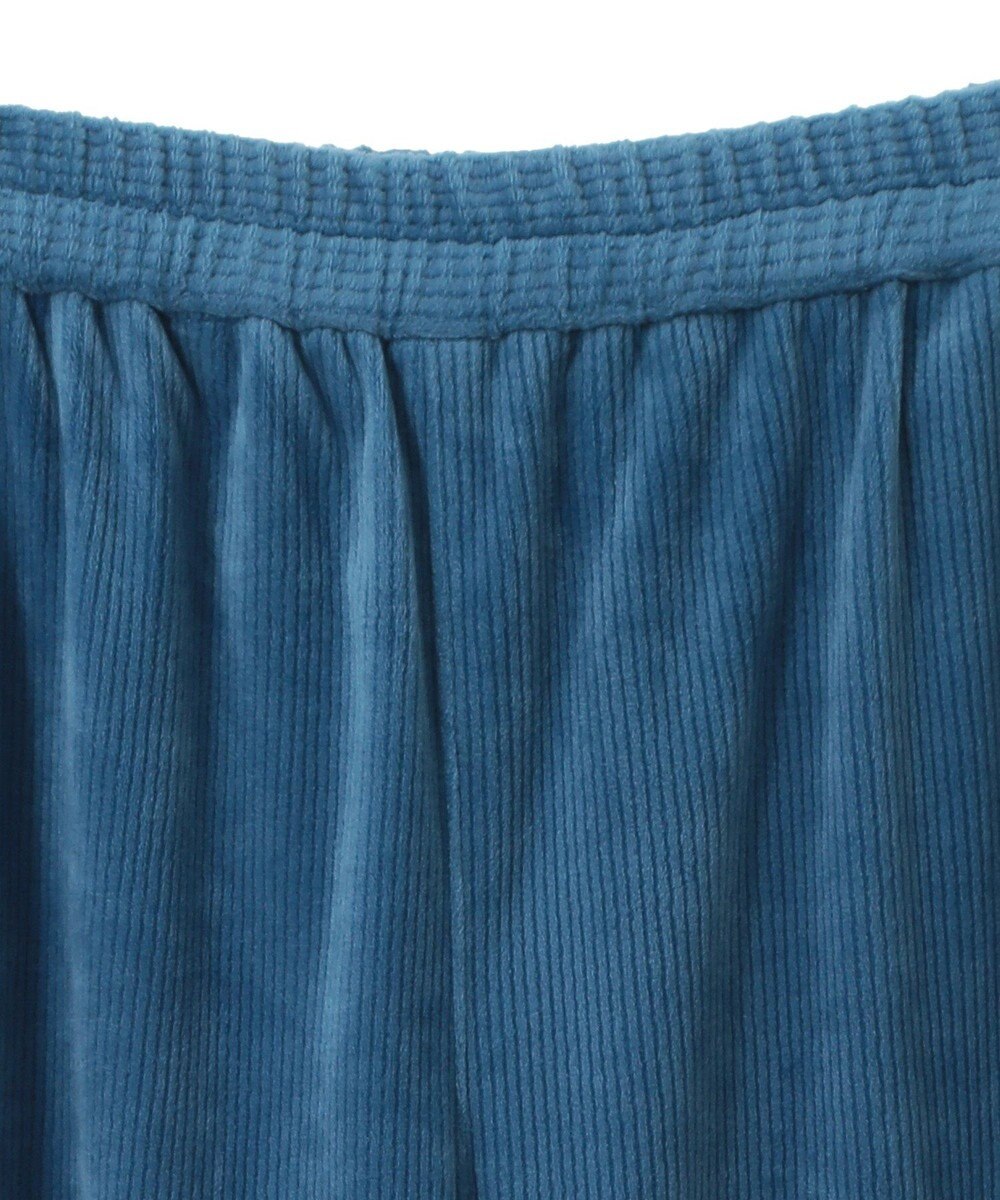 Green Parks ぽかぽか裏起毛ベロアイージーパンツ 