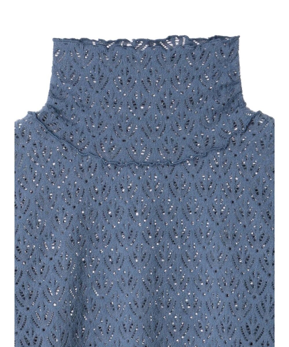 earth music&ecology 起毛レースハイネックインナー 