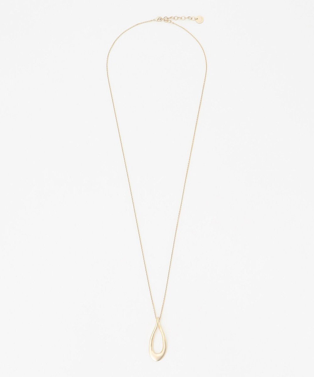 J.PRESS LADIES オーバルドロップ ネックレス 