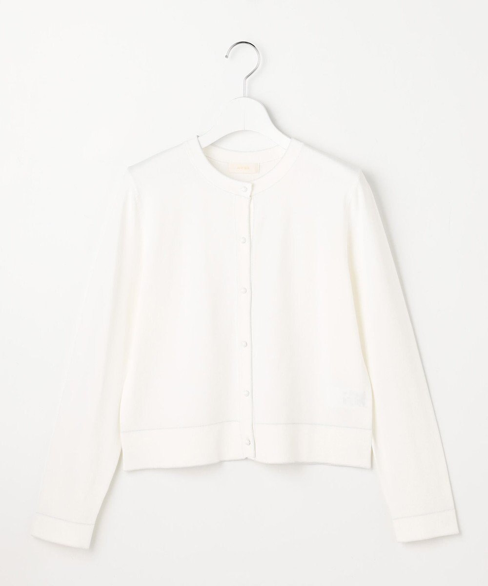 ANY SIS L 【好印象ブライトニット】ラメライン カーディガン 