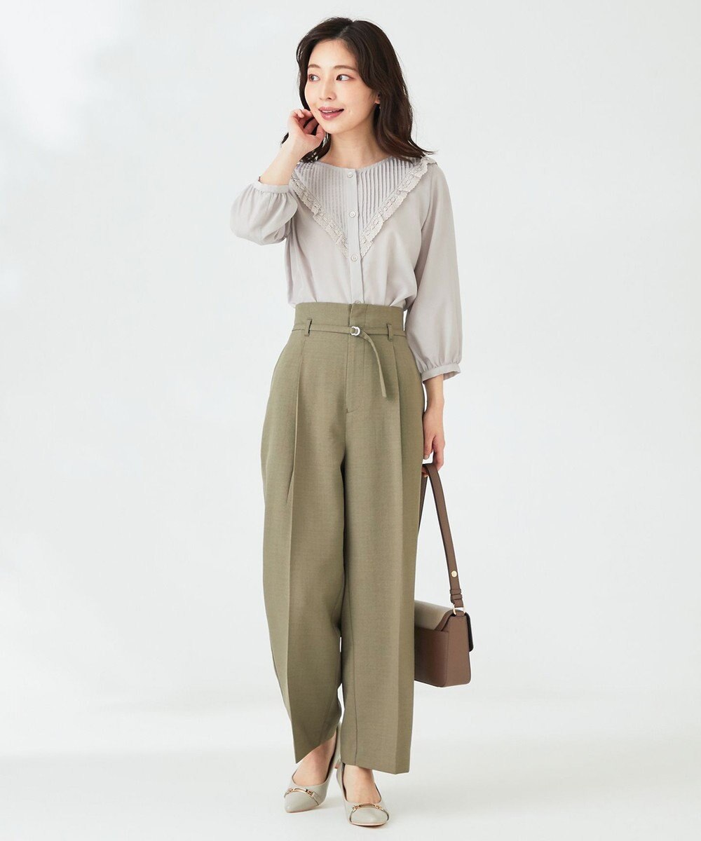 ANY SIS 【洗える】レースフリル ブラウス 