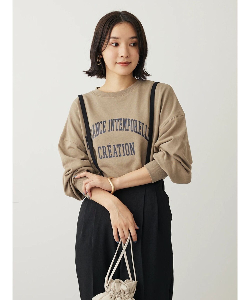 Green Parks アソートロゴ裏毛プルオーバー 