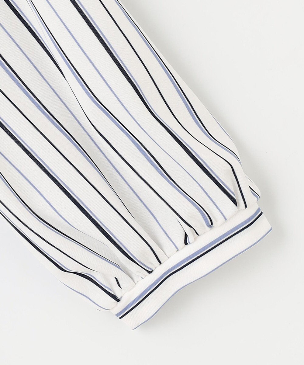 ANY SIS 【接触冷感・吸水速乾・UVケア】エアリードレープスムース 七分袖ブラウス 