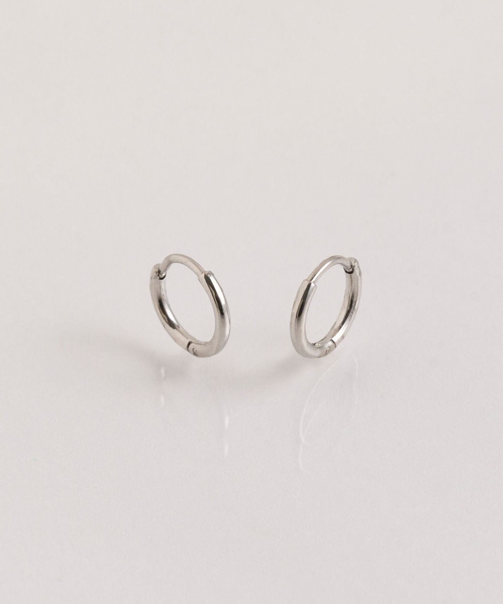 Phoebe 〈シリーズ累計販売10000点突破！〉〈金属アレルギー対応〉ミニフープピアス/サージカルステンレス　シルバー 