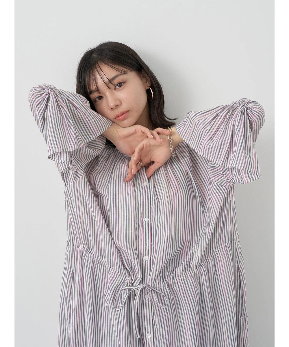 earth music&ecology マルチストライプワンピース 