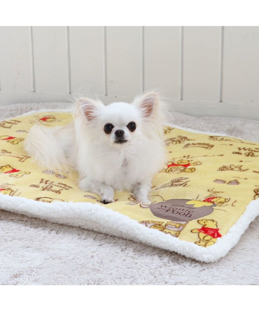 犬 ベッド おしゃれ ディズニー くまのプーさん カドラーベッド (62×68cm) 折畳み 猫 小型犬 介護 ふわふわ 通年 春 夏 秋 冬 クッション ソファ カドラー 室内 四角
