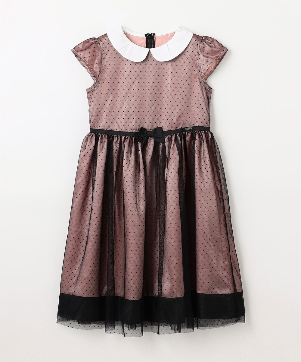 組曲 KIDS 【150-160㎝】チュールドット ドレス 