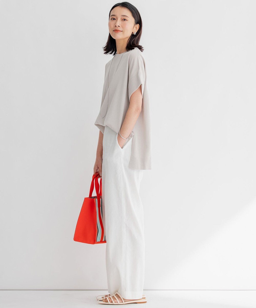 23区 【洗える】コットンアセテート プルオーバー ニット 