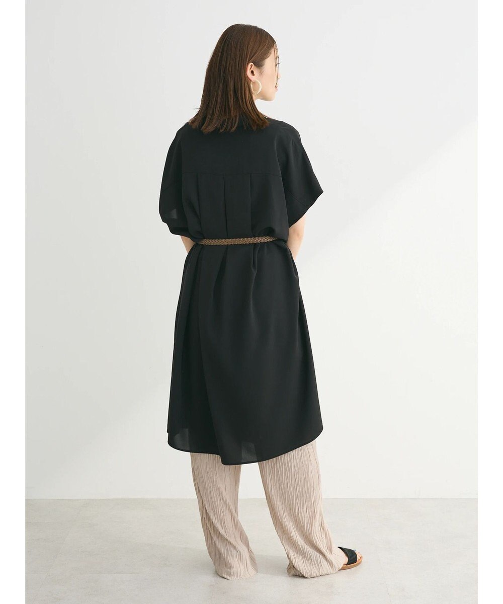 Green Parks ＳＥＴ２点　合皮ベルト＋ミディシャツワンピース 
