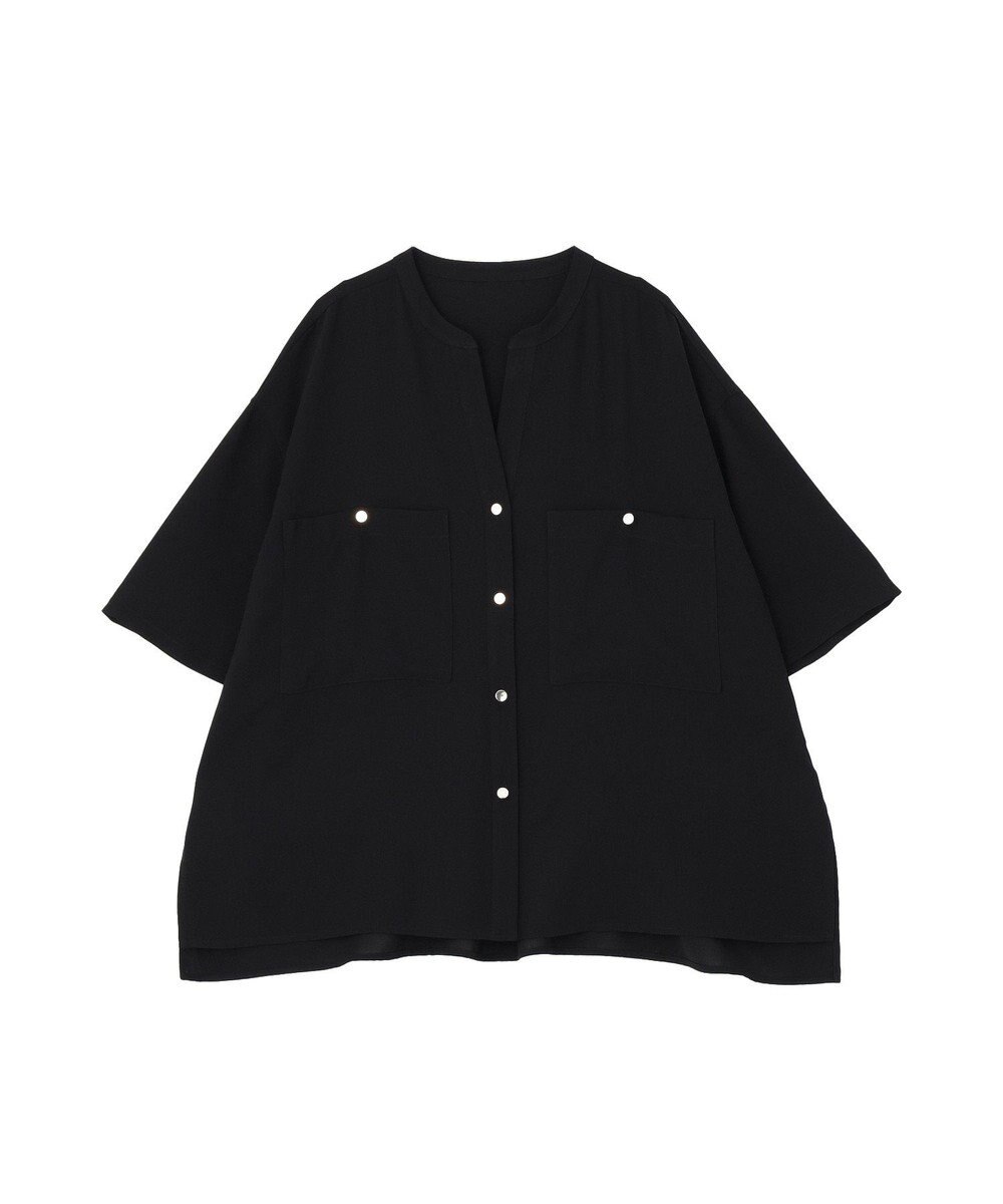 AMERICAN HOLIC 【WEB限定】ミリタリーWポケットスキッパーシャツ 