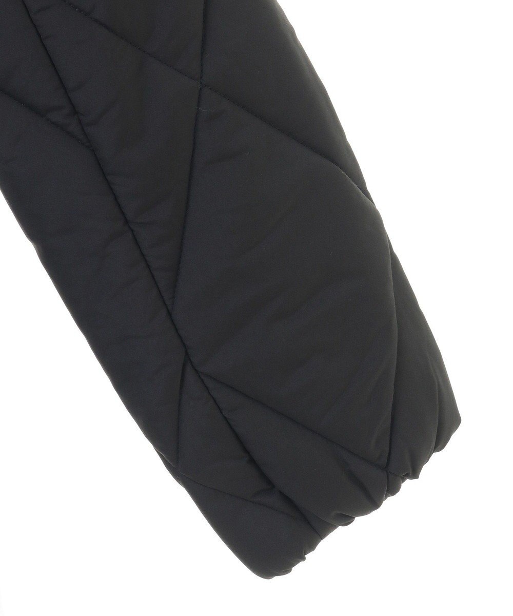 Green Parks ファー衿ダイヤキルト中綿コート 