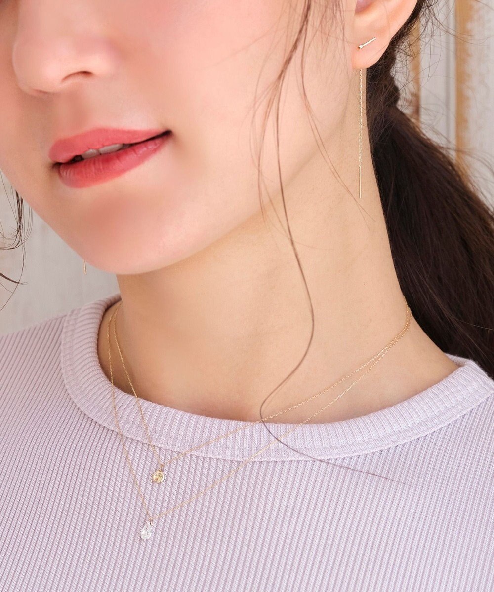 Phoebe 【K10】プランプコインペンダントネックレス/全長:40cm 