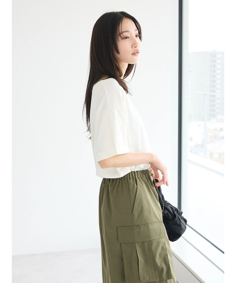 CRAFT STANDARD BOUTIQUE 接触冷感/抗菌防臭/ 前後2WAY半袖スクエアネックTee 