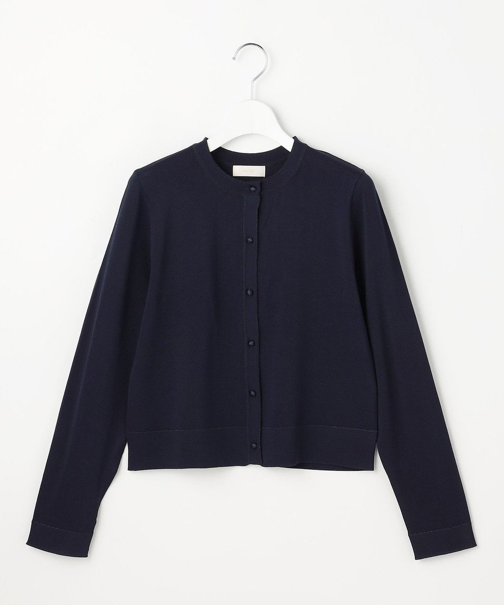 ANY SIS L 【好印象ブライトニット】ラメライン カーディガン 