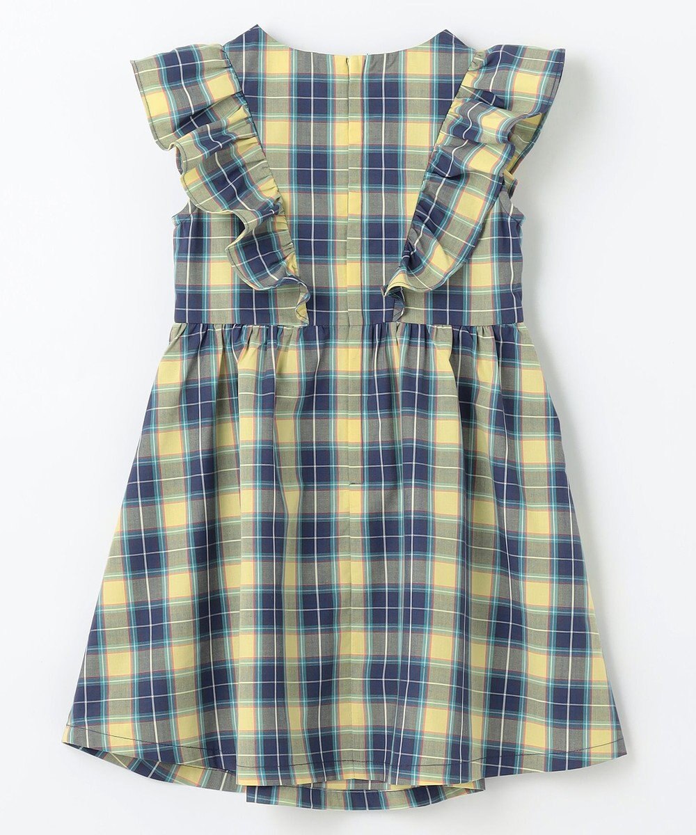組曲 KIDS 【110-140㎝】チェックフリル ワンピース 
