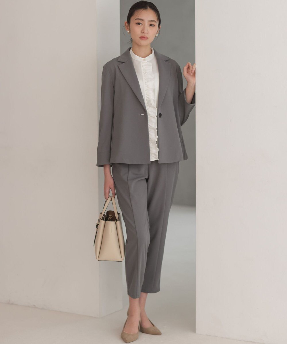 組曲 【WEB限定】ジョーゼットジャージー ジャケット 