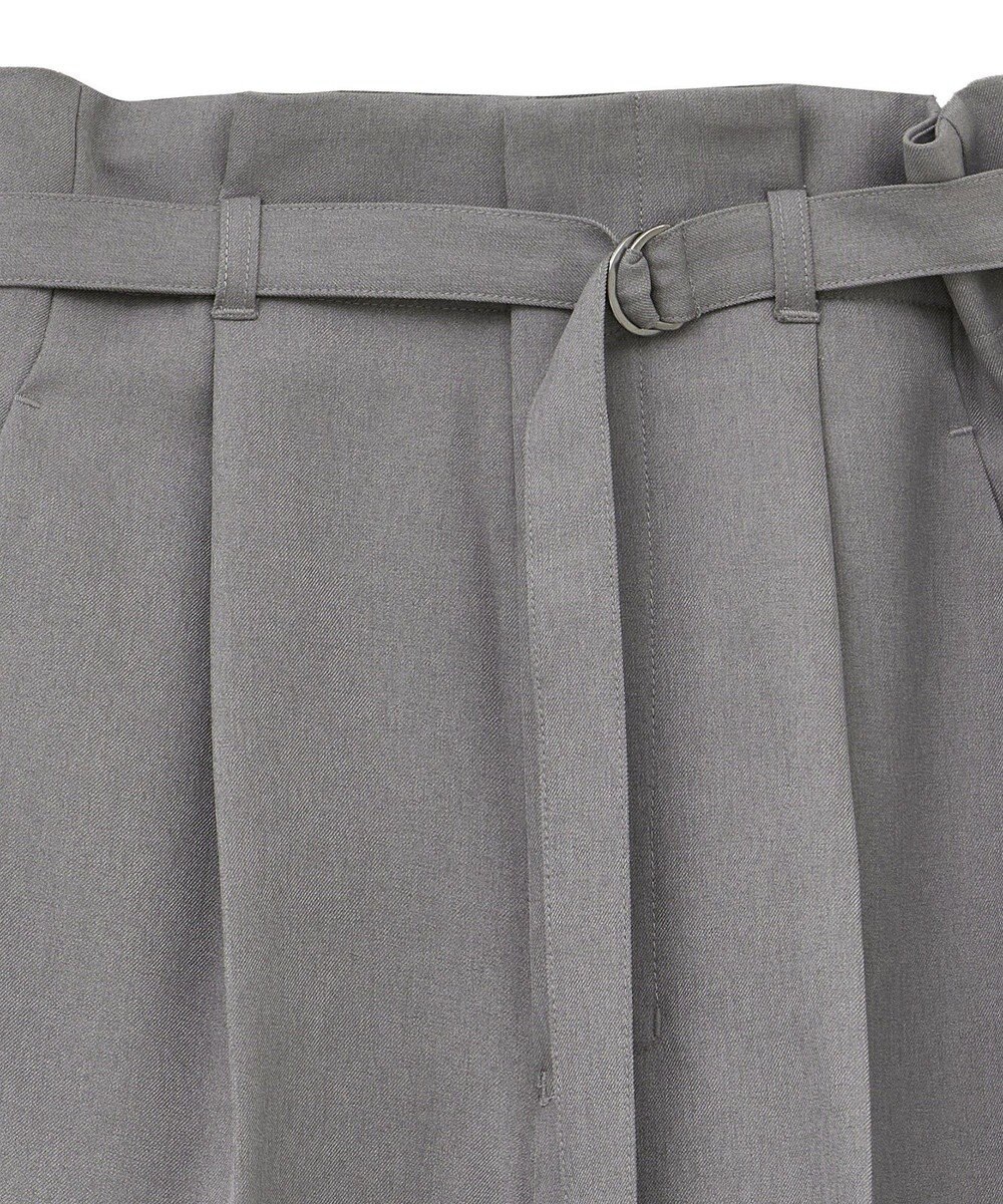 YECCA VECCA 【UVカット/接触冷感/洗える】ベルト付きイージーケアワイドパンツ 