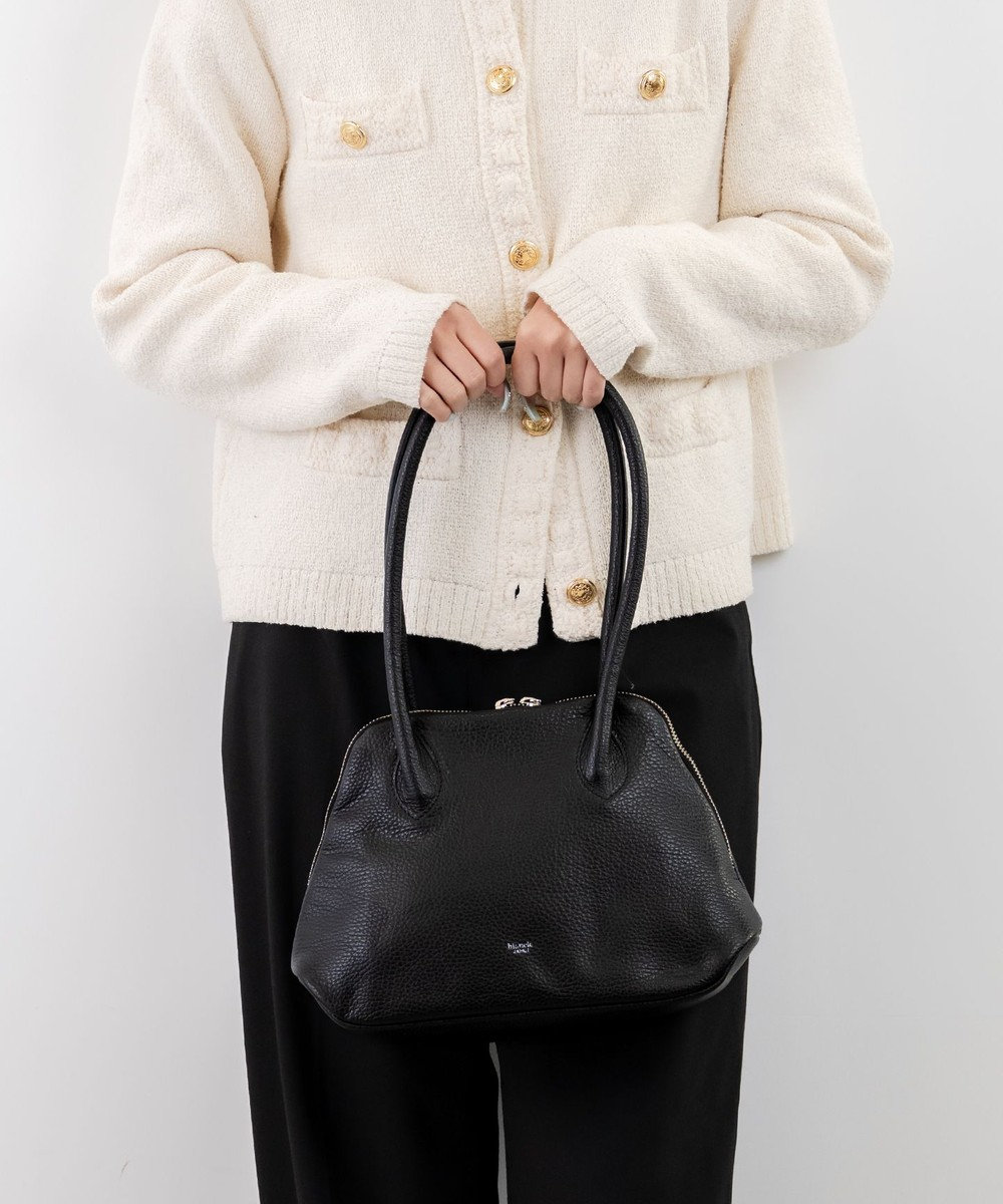 blancle シュリンクレザー 舟形ボストン 