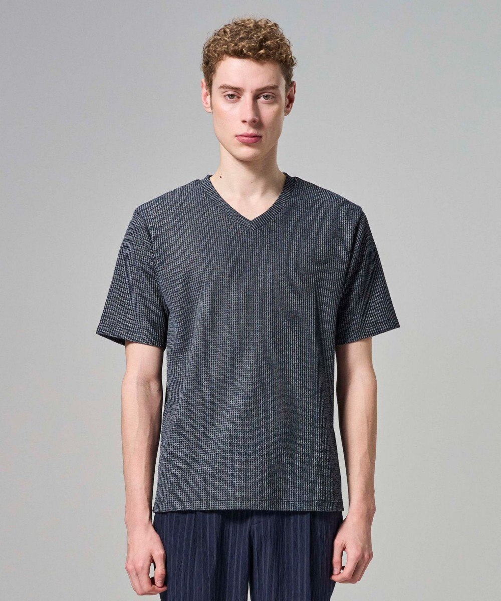 JOSEPH HOMME 【新色追加】メランジクロスジャージー　Vネックカットソー 