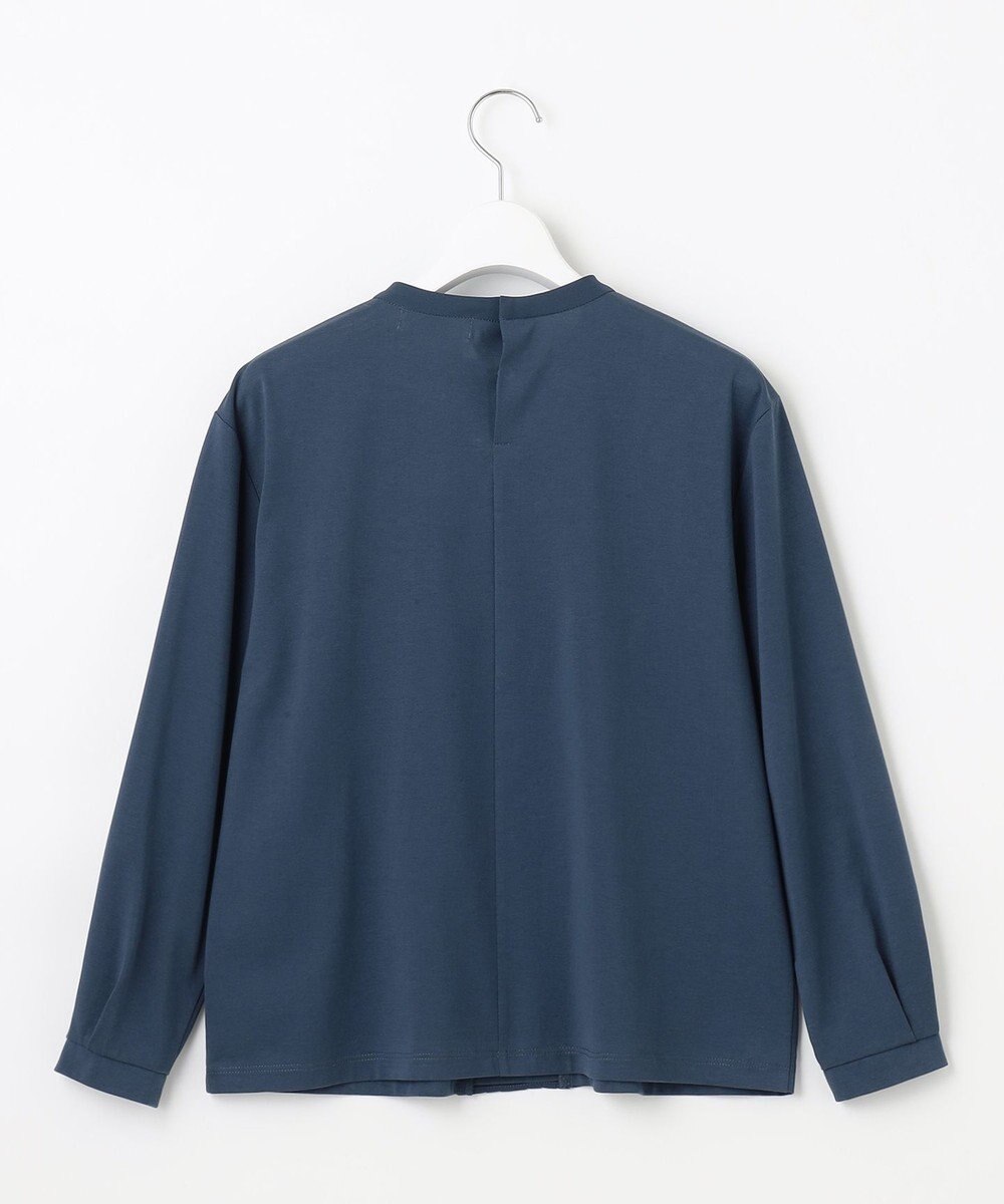 J.PRESS LADIES 【吸水速乾】プレーティングジャージー タックディティール カットソー 