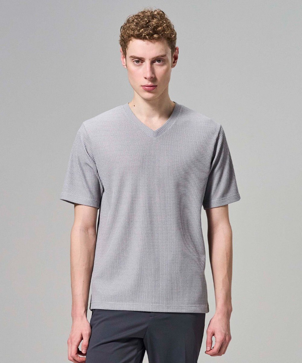 JOSEPH HOMME 【新色追加】メランジクロスジャージー　Vネックカットソー 