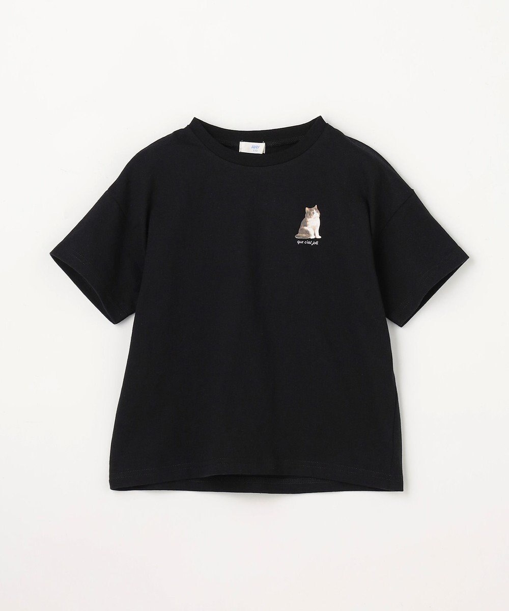 ANY KIDS 【綿100%】バックプリント オーバーサイズTシャツ 