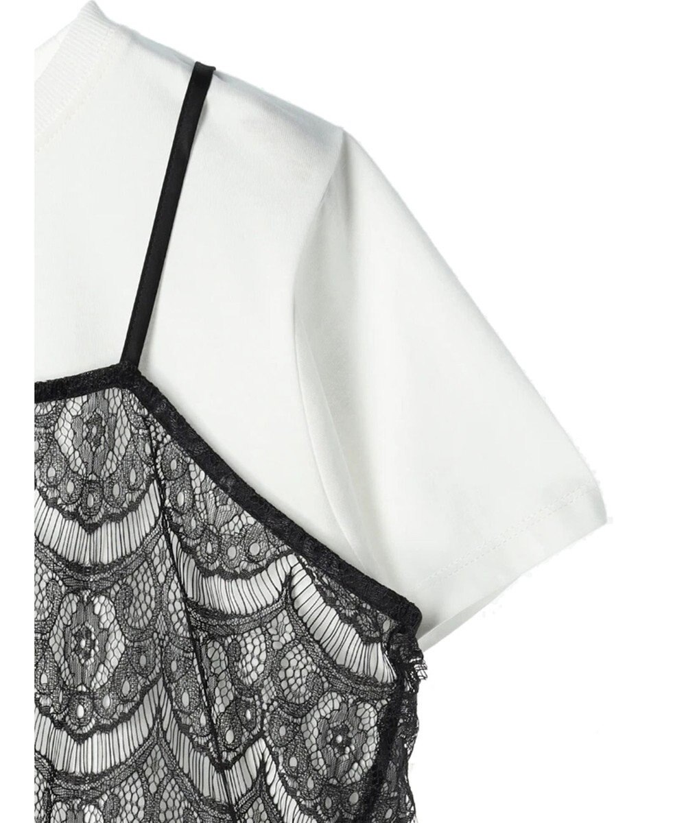 earth music&ecology ＳＥＴ２点レースキャミソール＋ＴＥＥ 