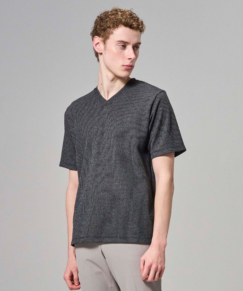 JOSEPH HOMME 【新色追加】メランジクロスジャージー　Vネックカットソー 