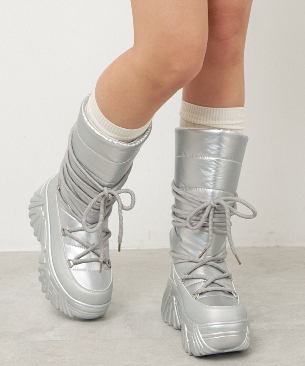 WEGO レースアップパテッドブーツ 