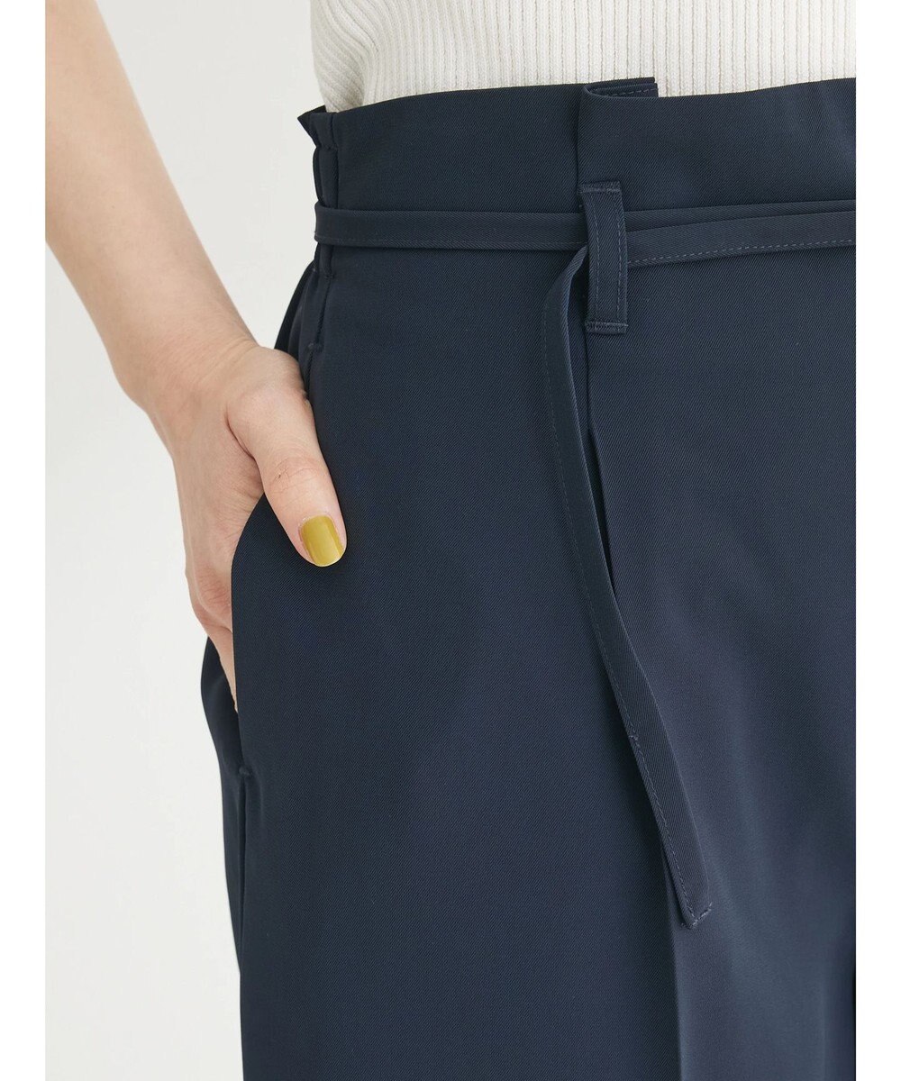 Green Parks きれいシルエットパンツ（ベルト付きとろみワイド） 