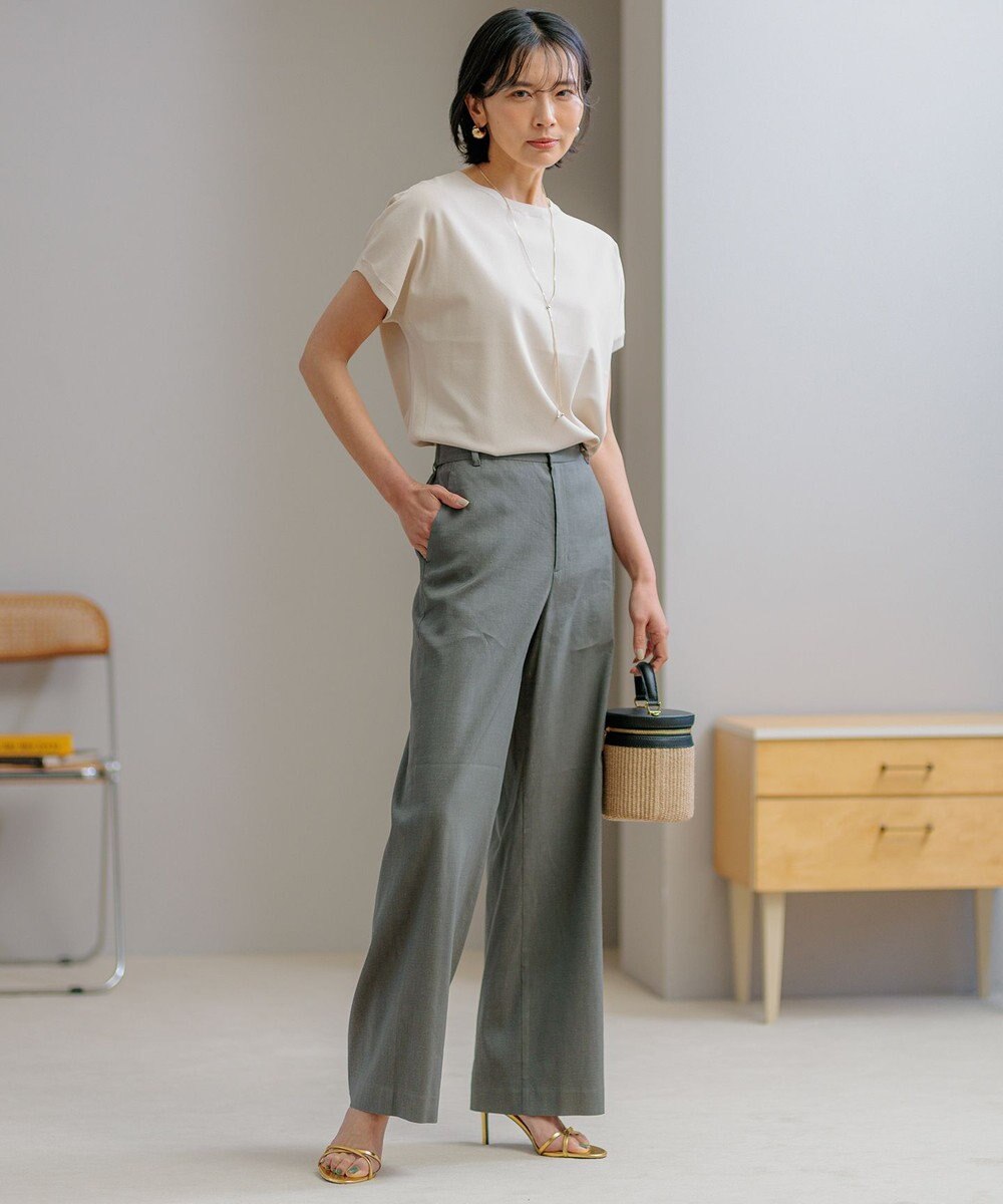 23区 【新色追加/VERY5月号掲載】レーヨンポリエステルストレッチ プルオーバー ニット 