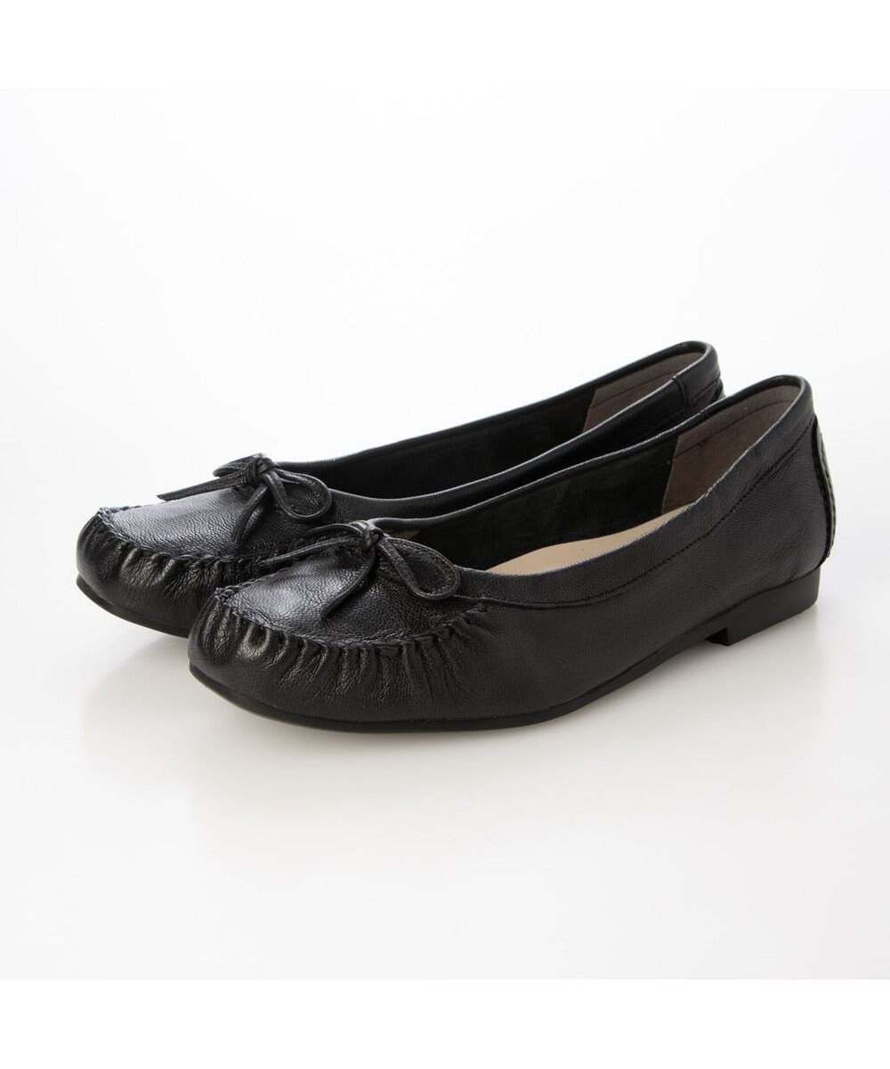 ing <ing>リボンモカシンシューズ 