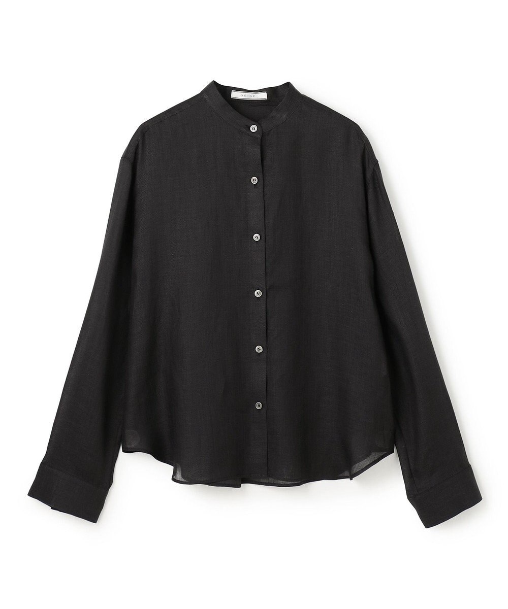 BEIGE， HALITE / リネンシアー オーバーサイズシャツ 
