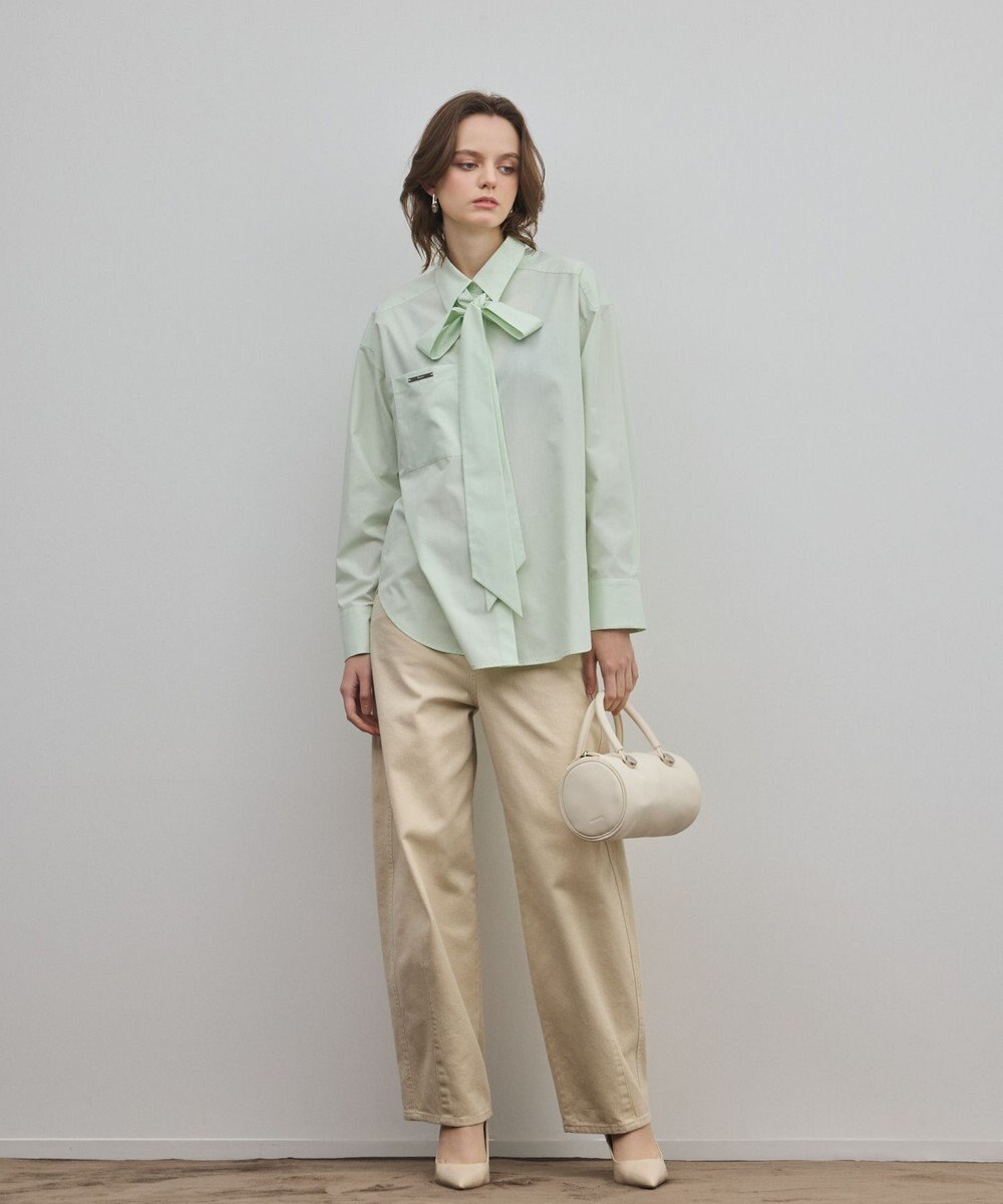 GRACE CONTINENTAL サイド切替バレルパンツ 