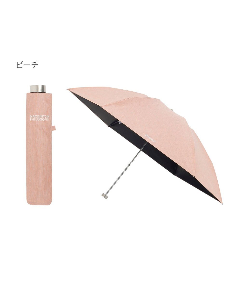 MOONBAT 【フワクール生地使用/軽量】MACKINTOSH PHILOSOPHY 遮光 晴雨兼用 折りたたみ日傘 シャンブレー 