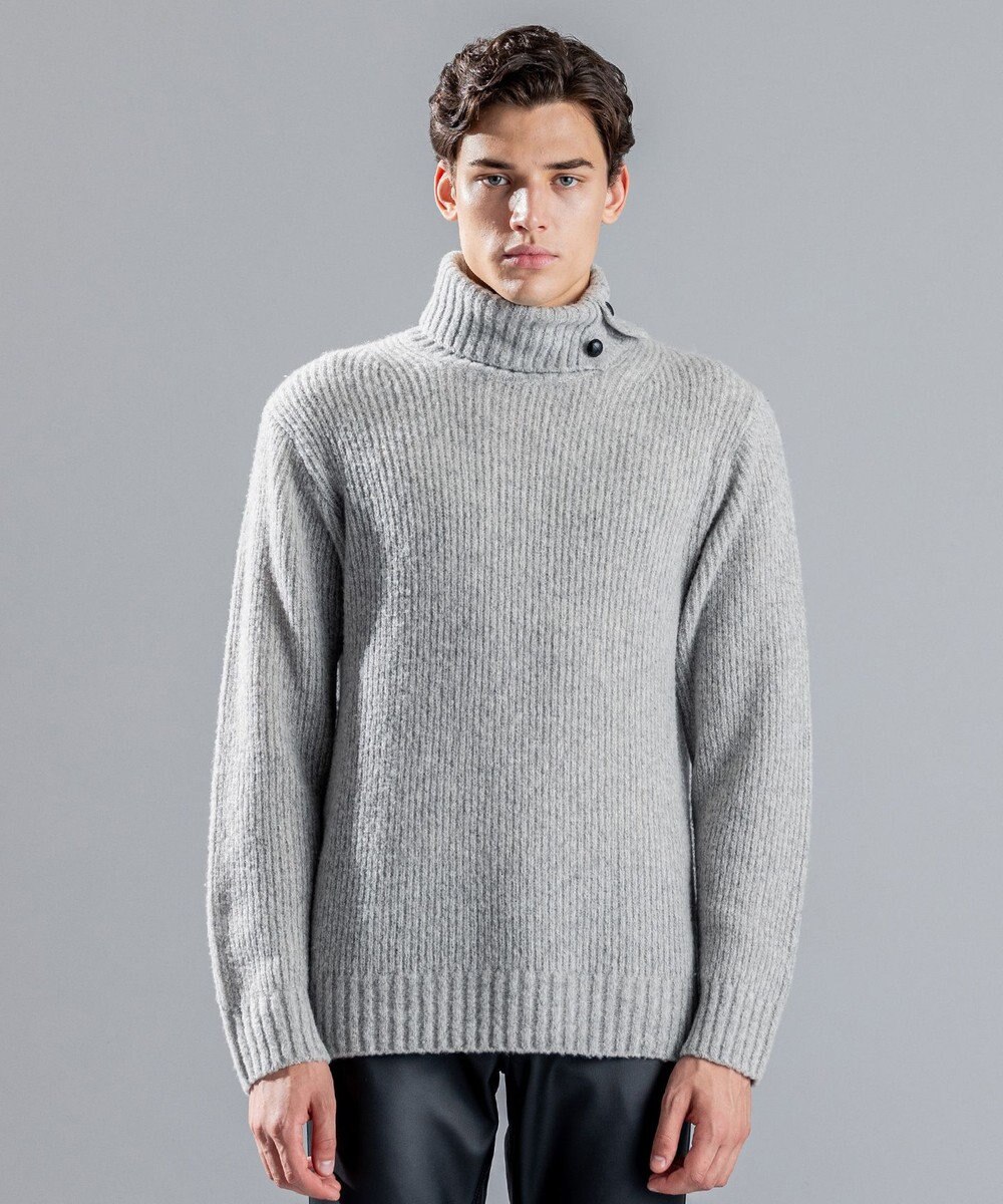 JOSEPH HOMME エクストラファインブークレ　タートルネックニット 