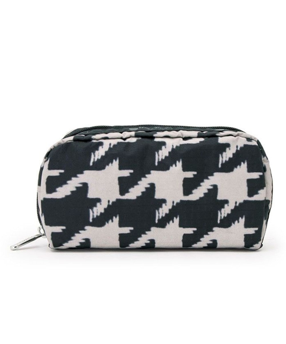 LeSportsac RECTANGULAR COSMETIC/ブラック/ベージュハウンズトゥース ブラック/ベージュハウンズトゥース