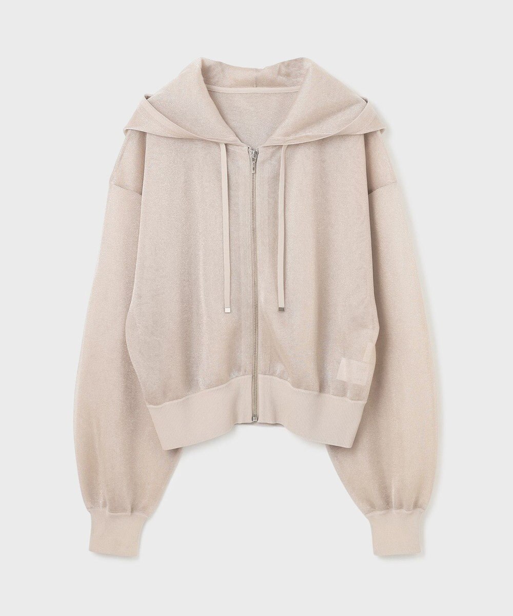 GRACE CONTINENTAL シアーニットパーカー 