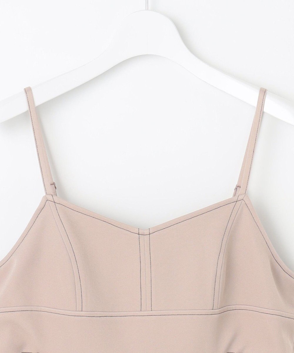 Feroux 【新色追加・洗える】バックリボン キャミワンピース 