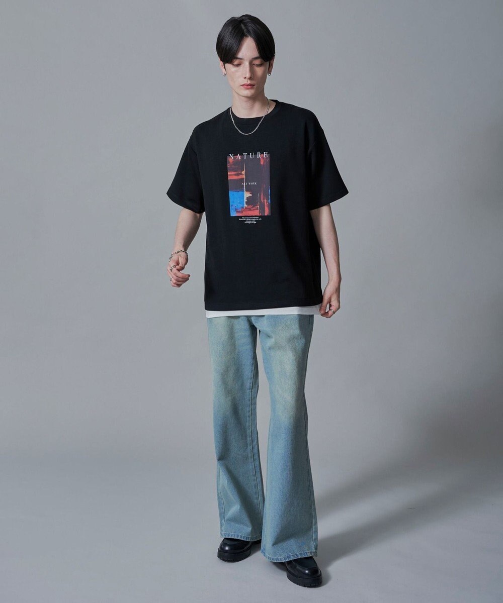 WEGO 【2点SET】アクセ付きフォトグラフィックT（SS） 