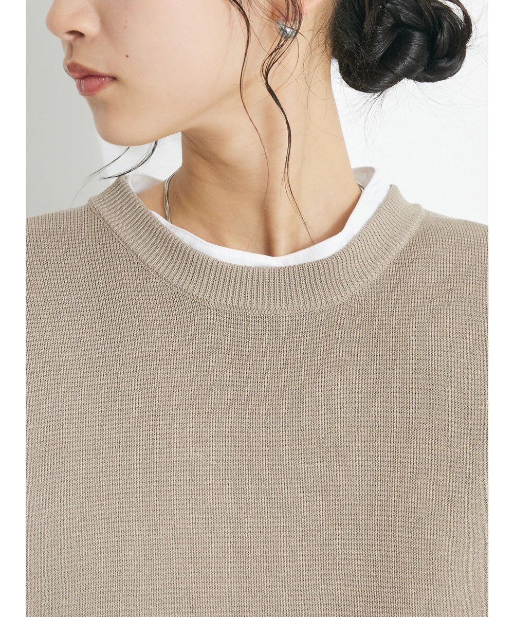 CRAFT STANDARD BOUTIQUE 【洗える】ニットベスト+シャツワンピースSET-B 